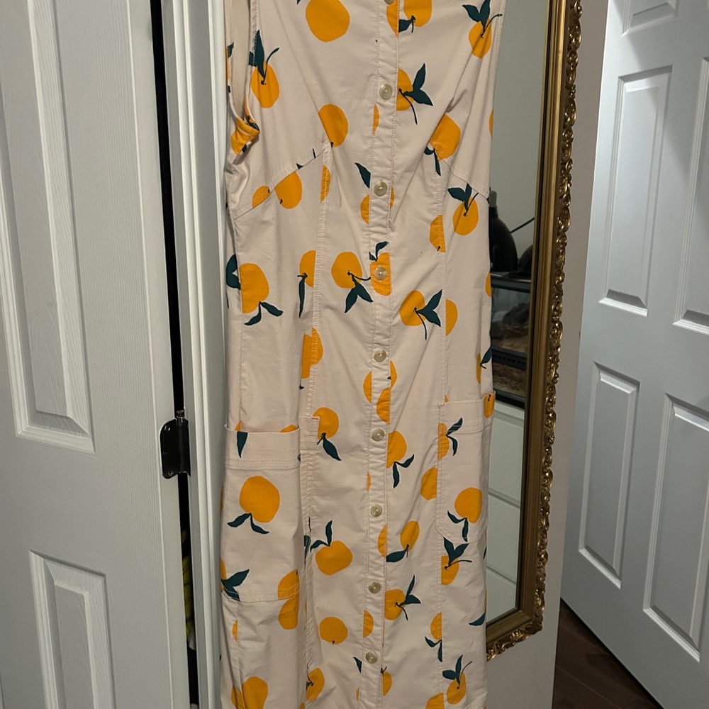 Anthropologie Dress with Orangs - Picture 2 of 8